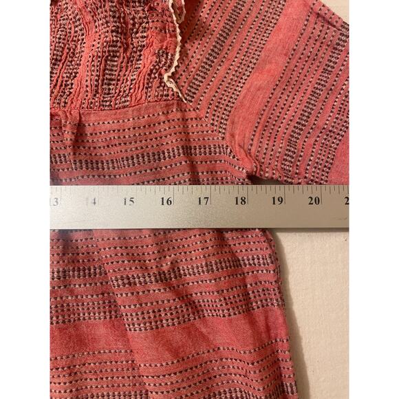 dRA Los Angeles Women's Size Small Puff Sleeve Blouse Buttons Long Sleeve Cotton - Picture 5 of 7